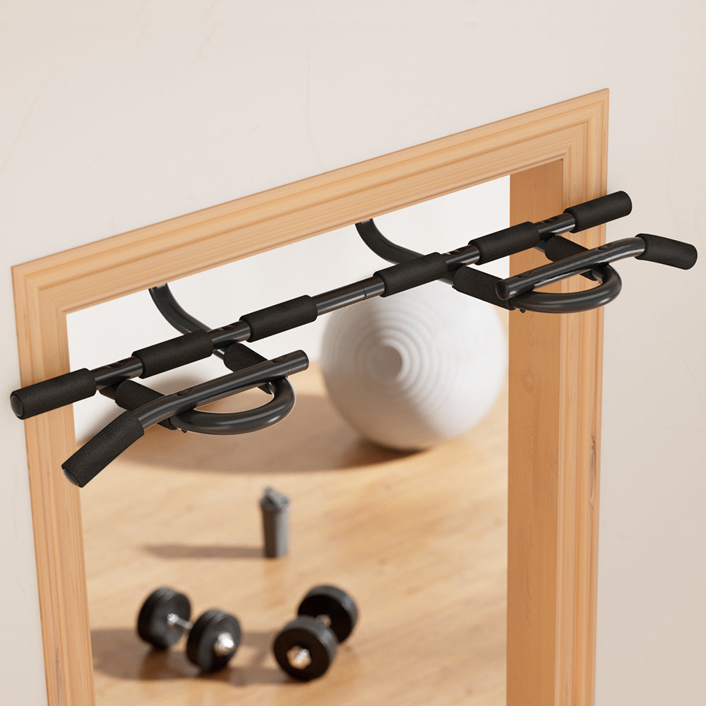 Everfit Pull Up Bar 104CM Doorway Chin Up Horizontal Bar Gym-Sports &amp; Fitness &gt; Exercise, Gym &amp; Fitness &gt; Gymnastics-PEROZ Accessories