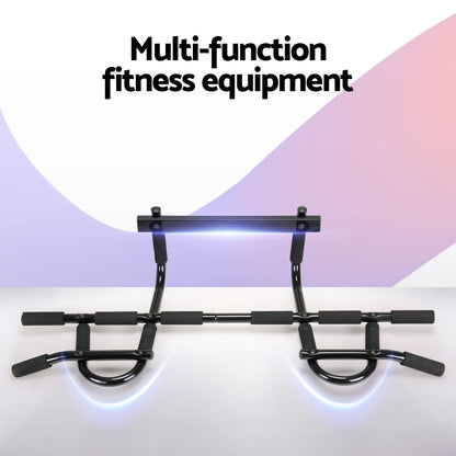 Everfit Pull Up Bar 104CM Doorway Chin Up Horizontal Bar Gym-Sports &amp; Fitness &gt; Exercise, Gym &amp; Fitness &gt; Gymnastics-PEROZ Accessories