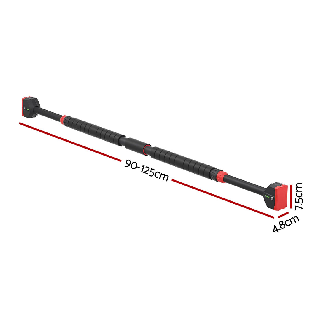 Everfit Pull Up Bar 90CM-125CM Doorway Chin Up Horizontal Bar Gym-Sports &amp; Fitness > Exercise, Gym &amp; Fitness > Gymnastics-PEROZ Accessories