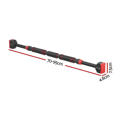 Everfit Pull Up Bar 70CM-95CM Doorway Chin Up Horizontal Bar Gym-Sports &amp; Fitness &gt; Exercise, Gym &amp; Fitness &gt; Gymnastics-PEROZ Accessories