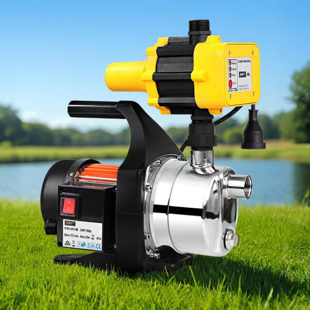 Giantz Garden Water Jet Pump High Pressure 800W Max. Tank Rain Farm Irrigation Yellow-Tools > Pumps > Irrigation Pumps-PEROZ Accessories