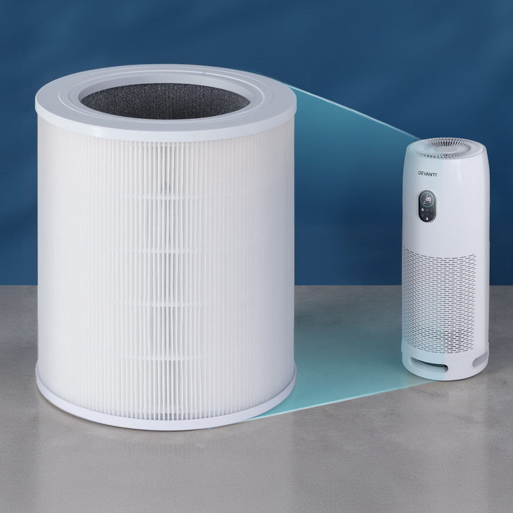 Devanti Air Purifier 4 Layers HEPA Replacement Filter-Appliances > Aroma Diffusers &amp; Humidifiers > Purifiers-PEROZ Accessories