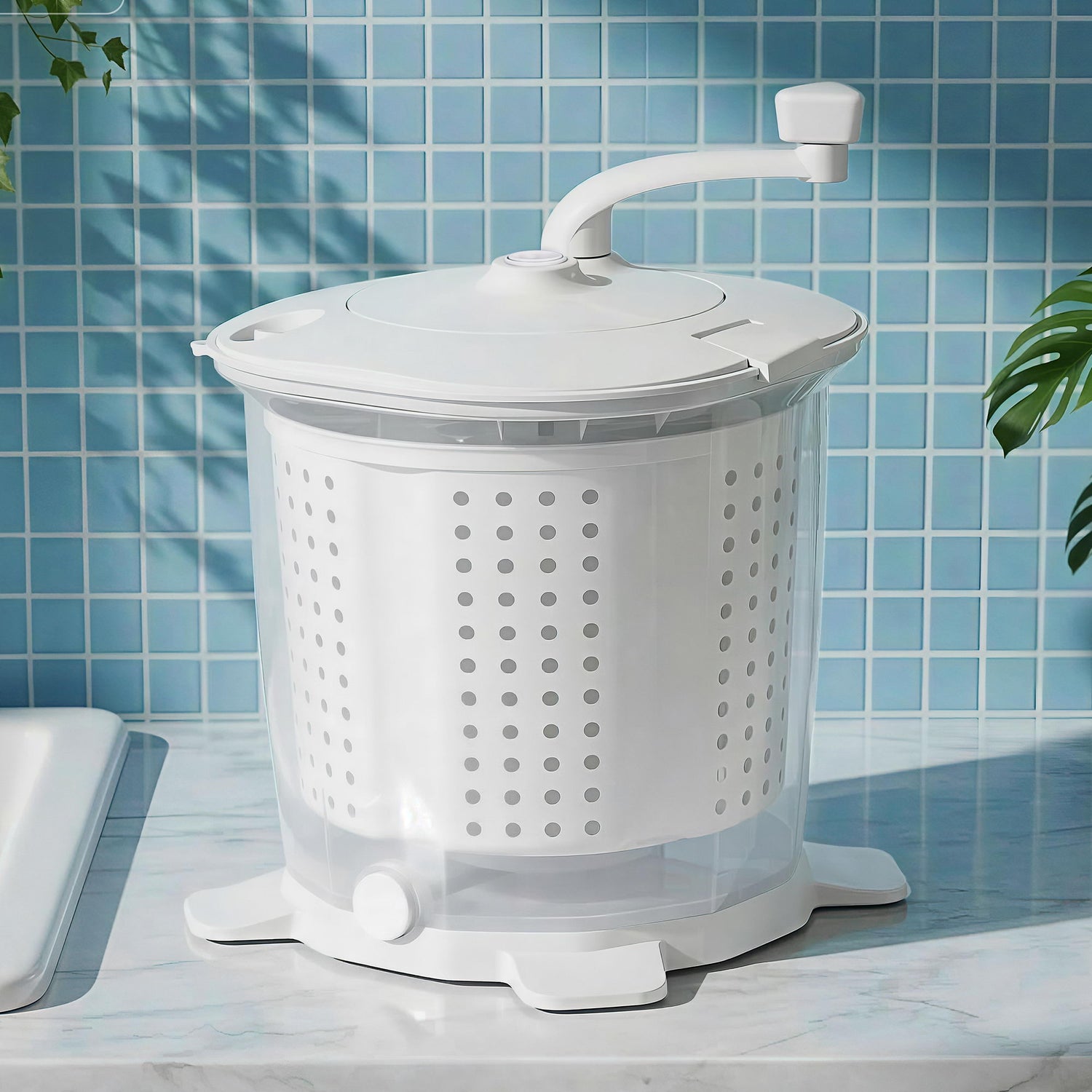 Devanti Portable Washing Machine Manual Spin Dryer Compact for Camping Caravan Apartment-Appliances > Washers, Dryers &amp; Irons > Washing Machines-PEROZ Accessories