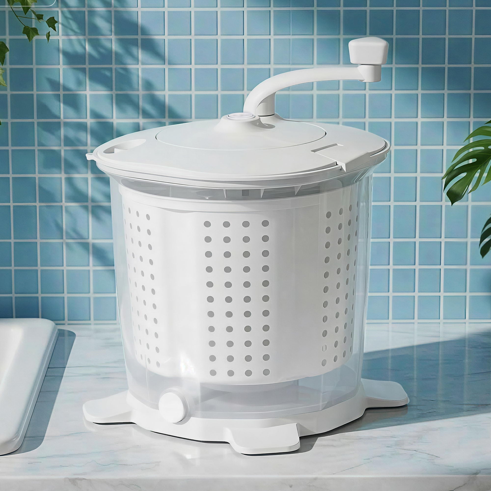 Devanti Portable Washing Machine Manual Spin Dryer Compact for Camping Caravan Apartment-Appliances > Washers, Dryers &amp; Irons > Washing Machines-PEROZ Accessories