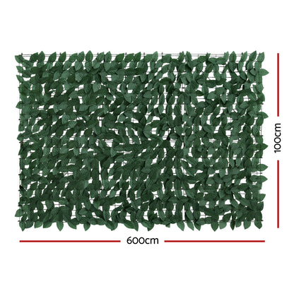 Gardeon Artificial Ivy Privacy Fence Screen Greenery Backdrop Panel for Balcony Patio Garden-Home &amp; Garden > Artificial Plants > Artificial Wall Plants-PEROZ Accessories