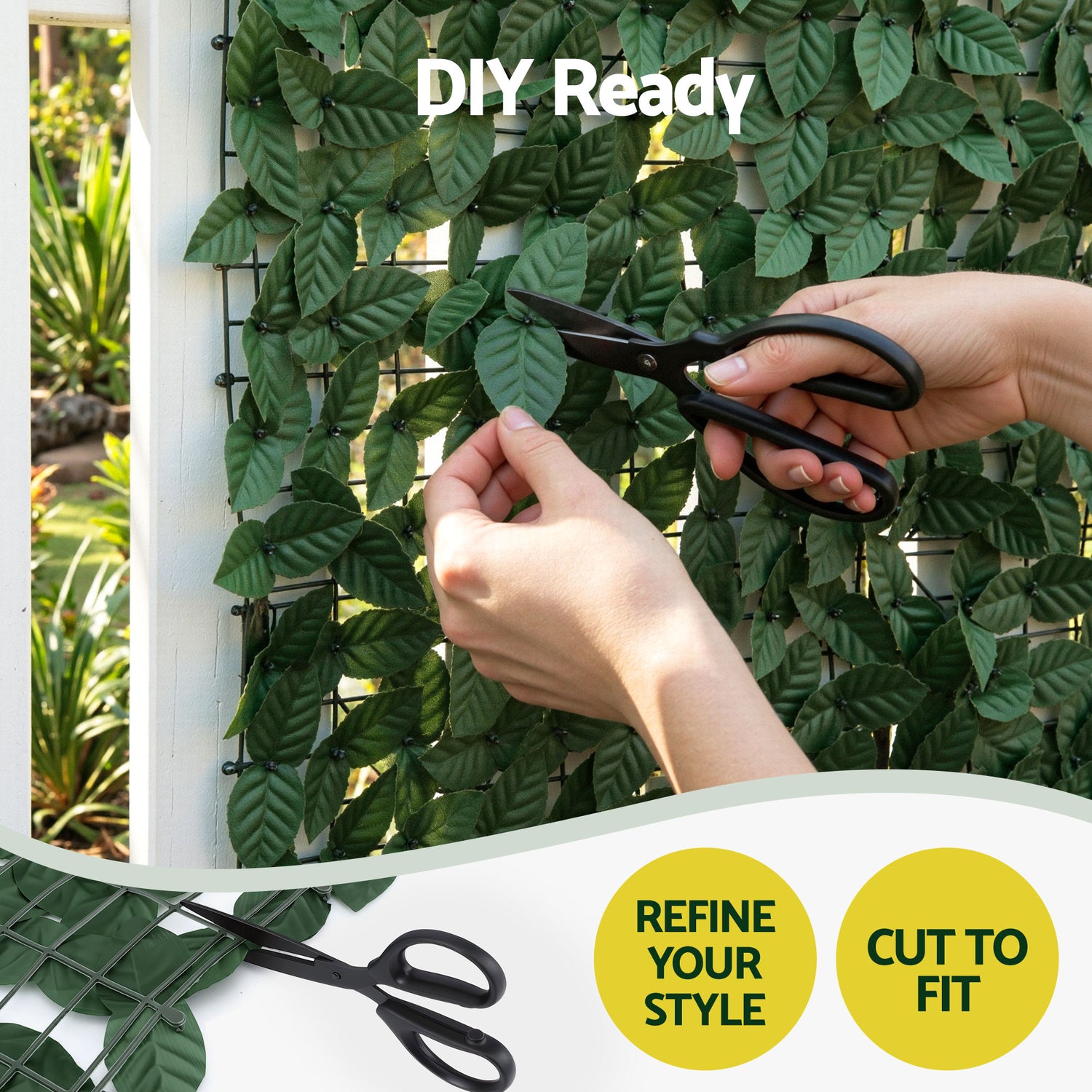 Gardeon Artificial Ivy Privacy Fence Screen Greenery Backdrop Panel for Balcony Patio Garden-Home &amp; Garden > Artificial Plants > Artificial Wall Plants-PEROZ Accessories