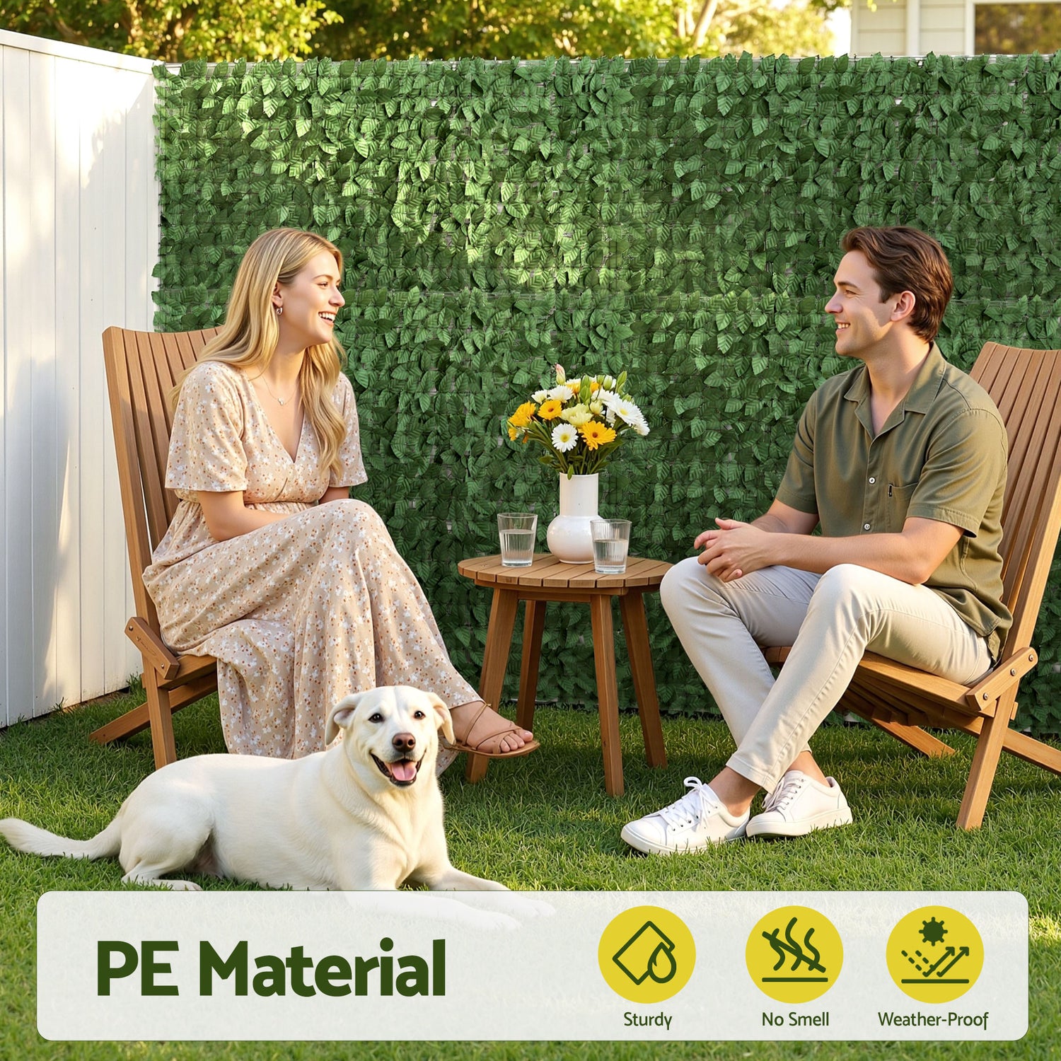 Gardeon Artificial Ivy Privacy Fence Screen Greenery Backdrop Panel for Balcony Patio Garden-Home &amp; Garden > Artificial Plants > Artificial Wall Plants-PEROZ Accessories