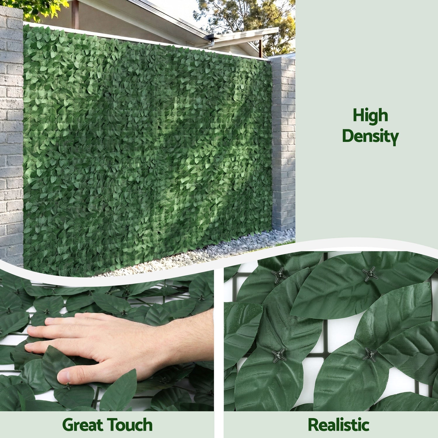Gardeon Artificial Ivy Privacy Fence Screen Greenery Backdrop Panel for Balcony Patio Garden-Home &amp; Garden > Artificial Plants > Artificial Wall Plants-PEROZ Accessories