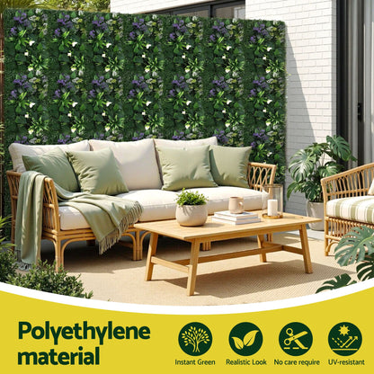 Gardeon 4PCS Artificial Plant Wall Panels 40X60CM Boxwood Panel Hedge Grass Backdrop Backyard Green Decor-Home &amp; Garden > Artificial Plants > Artificial Wall Plants-PEROZ Accessories