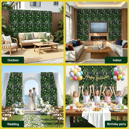 Gardeon 4PCS Artificial Plant Wall Panels 40X60CM Boxwood Panel Hedge Grass Backdrop Backyard Green Decor-Home &amp; Garden > Artificial Plants > Artificial Wall Plants-PEROZ Accessories