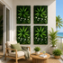 Gardeon 4PCS Artificial Plant Wall Panels 40X60CM Boxwood Panel Leaf Backdrop Backyard Green Decor-Home & Garden > Artificial Plants > Artificial Wall Plants-PEROZ Accessories