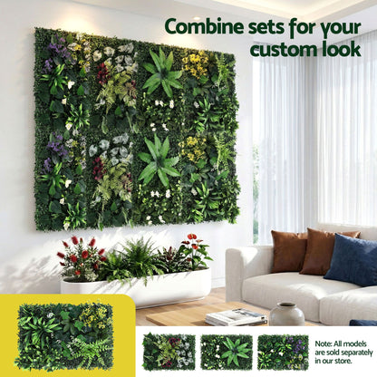 Gardeon 4PCS Artificial Plant Wall Panels 40X60CM Boxwood Panel Backyard Hedge Grass Backdrop Green Decor-Home &amp; Garden > Artificial Plants > Artificial Wall Plants-PEROZ Accessories