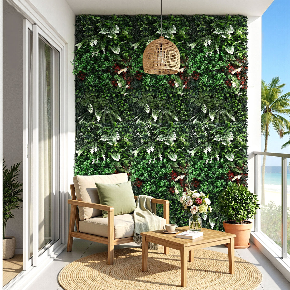 Gardeon Artificial Plant Wall Panels 50X100CM Boxwood Panel Hedge Grass Backdrop Green Decor Backyard-Home &amp; Garden > Artificial Plants > Artificial Wall Plants-PEROZ Accessories