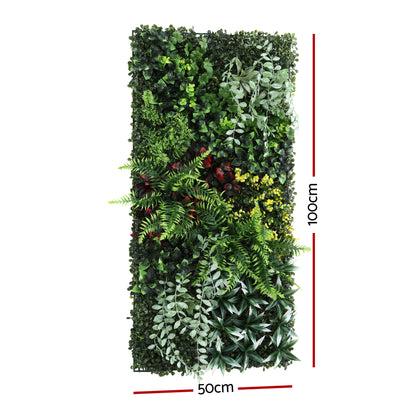 Gardeon Artificial Plant Wall Panels 50X100CM Boxwood Panel Hedge Grass Backdrop Backyard Green Decor-Home &amp; Garden > Artificial Plants > Artificial Wall Plants-PEROZ Accessories