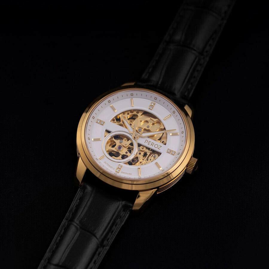 Peroz-Black-Automatic-Watch-Lifestyle Image