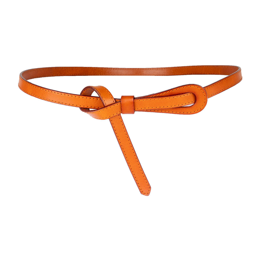 Peroz Joy Tan Leather Knot Belt for Women