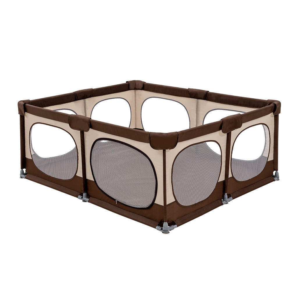 Playpals Baby Playpen Kids Safety Gate 150x180cm-Kid Playpens-PEROZ Accessories