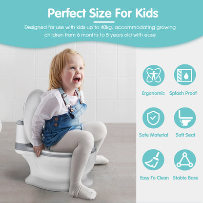 Playpals Kids Potty Trainer Seat Child Toilet Training Non-Slip-Kid Potty Seat-PEROZ Accessories