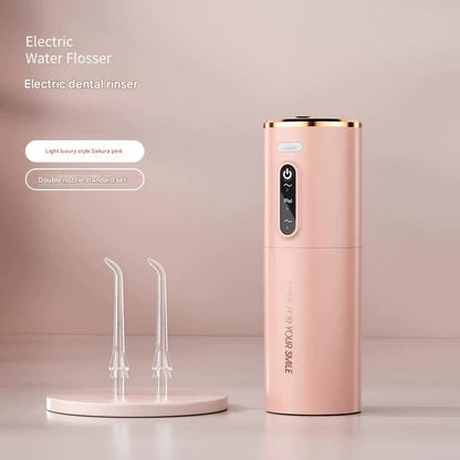 Portable Electric Water Flosser - USB-C Rechargeable, Multiple Modes, Gingival Protection(Pink)-Oral Care-PEROZ Accessories