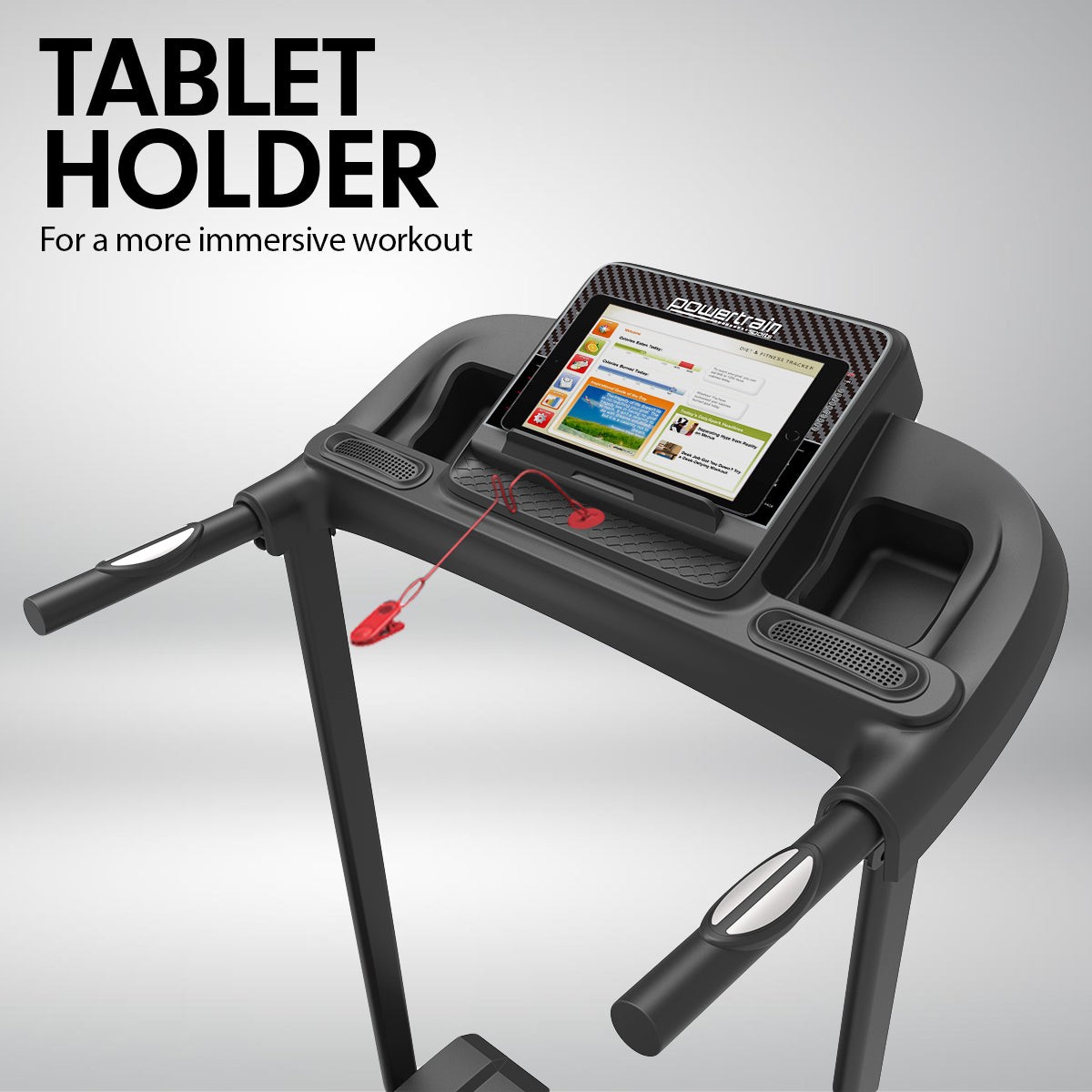 Powertrain K100 Electric Treadmill Foldable Home Gym Cardio-Walking Pad-PEROZ Accessories