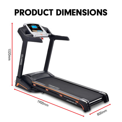 Powertrain MX2 Foldable Home Treadmill Auto Incline Cardio Running-Walking Pad-PEROZ Accessories