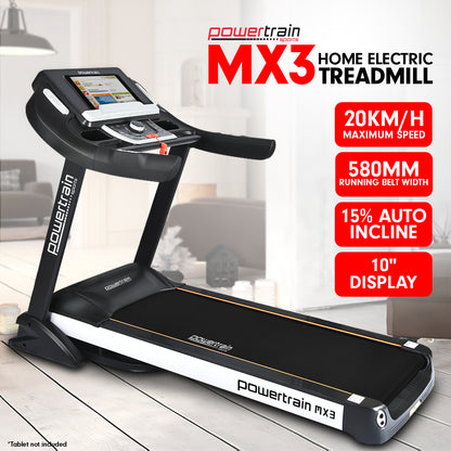 Powertrain MX3 Treadmill Performance Home Gym Cardio Machine-Walking Pad-PEROZ Accessories