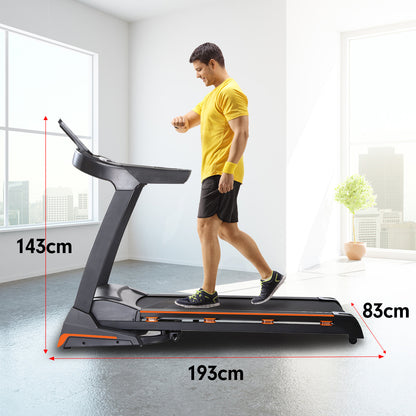 Powertrain V100 Foldable Treadmill Auto Incline Home Gym Cardio-Walking Pad-PEROZ Accessories