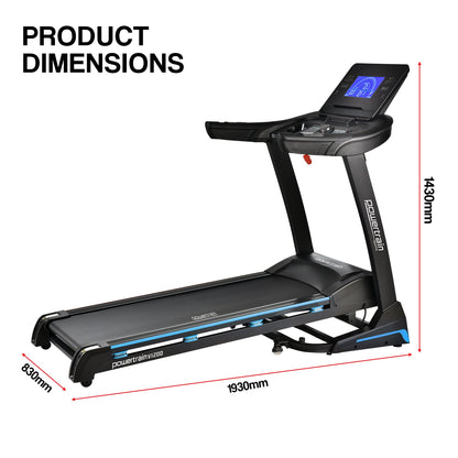Powertrain V1200 Treadmill with Shock-Absorbing System-Walking Pad-PEROZ Accessories