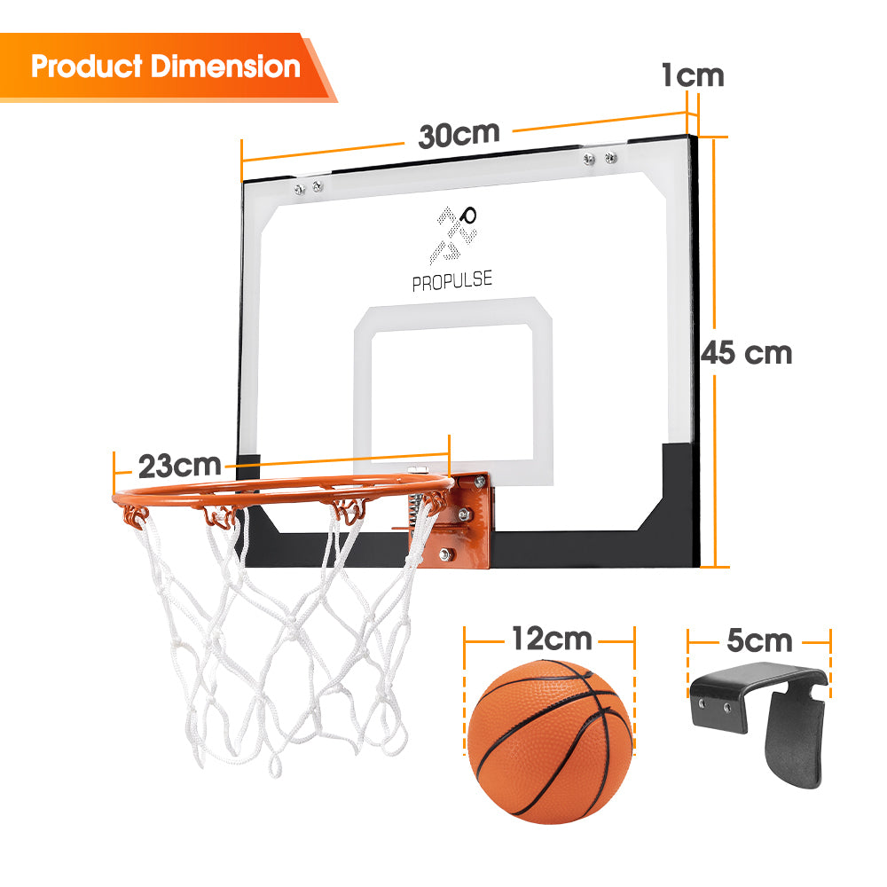 ProPulse Mini Basketball Hoop Door Wall Mounted-Basketball Hoops-PEROZ Accessories