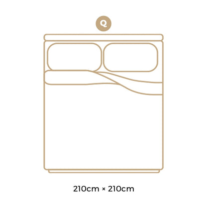 Bedra Microfiber Queen Quilt Duvert Insert 400GSM-Bamboo Quilts-PEROZ Accessories