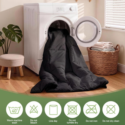 Giselle 200GSM Bamboo Microfibre Double Quilt Lightweight All Season Doona Duvet-Home &amp; Garden > Bedding > Quilts &amp; Duvets-PEROZ Accessories