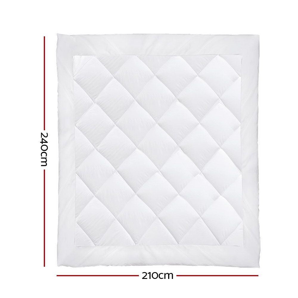 Giselle Bedding 700GSM Microfibre Bamboo Quilt King-Quilts-PEROZ Accessories