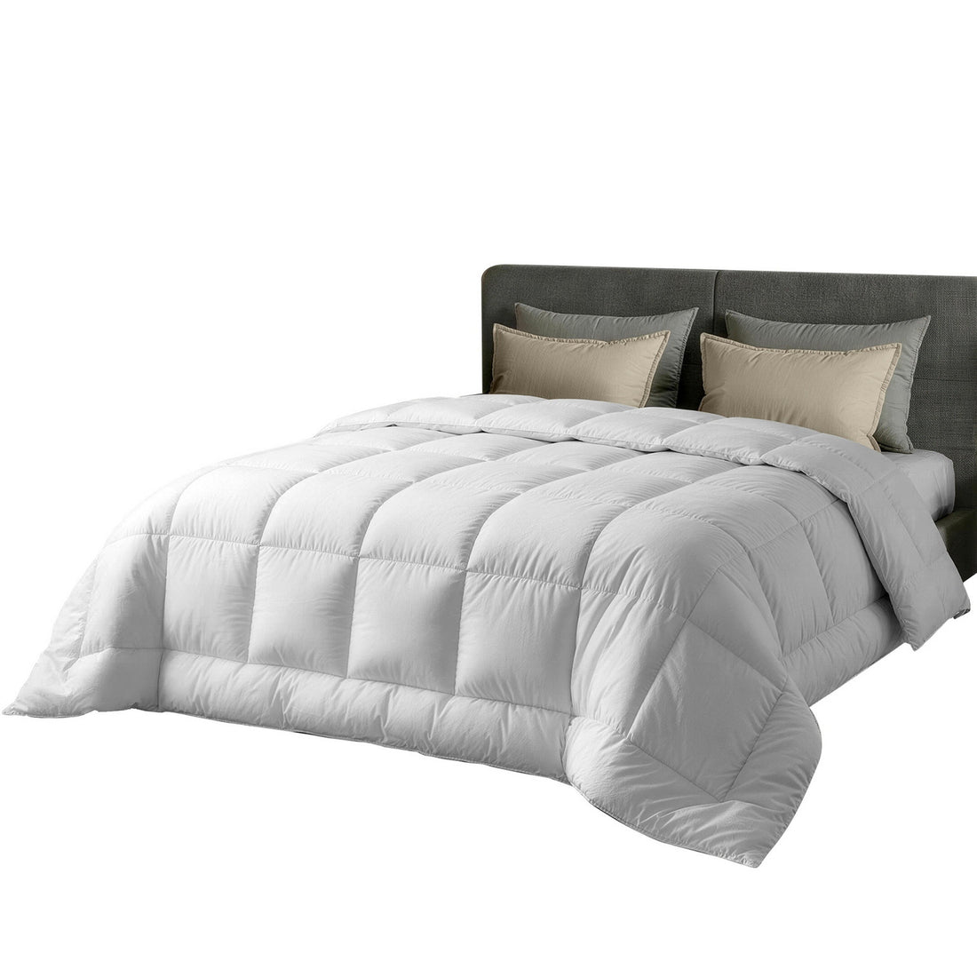 Giselle Bedding Wool Quilt 500GSM Thick King Winter Doona Baffle Box Construction 100% Wool Filling-Home &amp; Garden > Bedding > Quilts &amp; Duvets-PEROZ Accessories