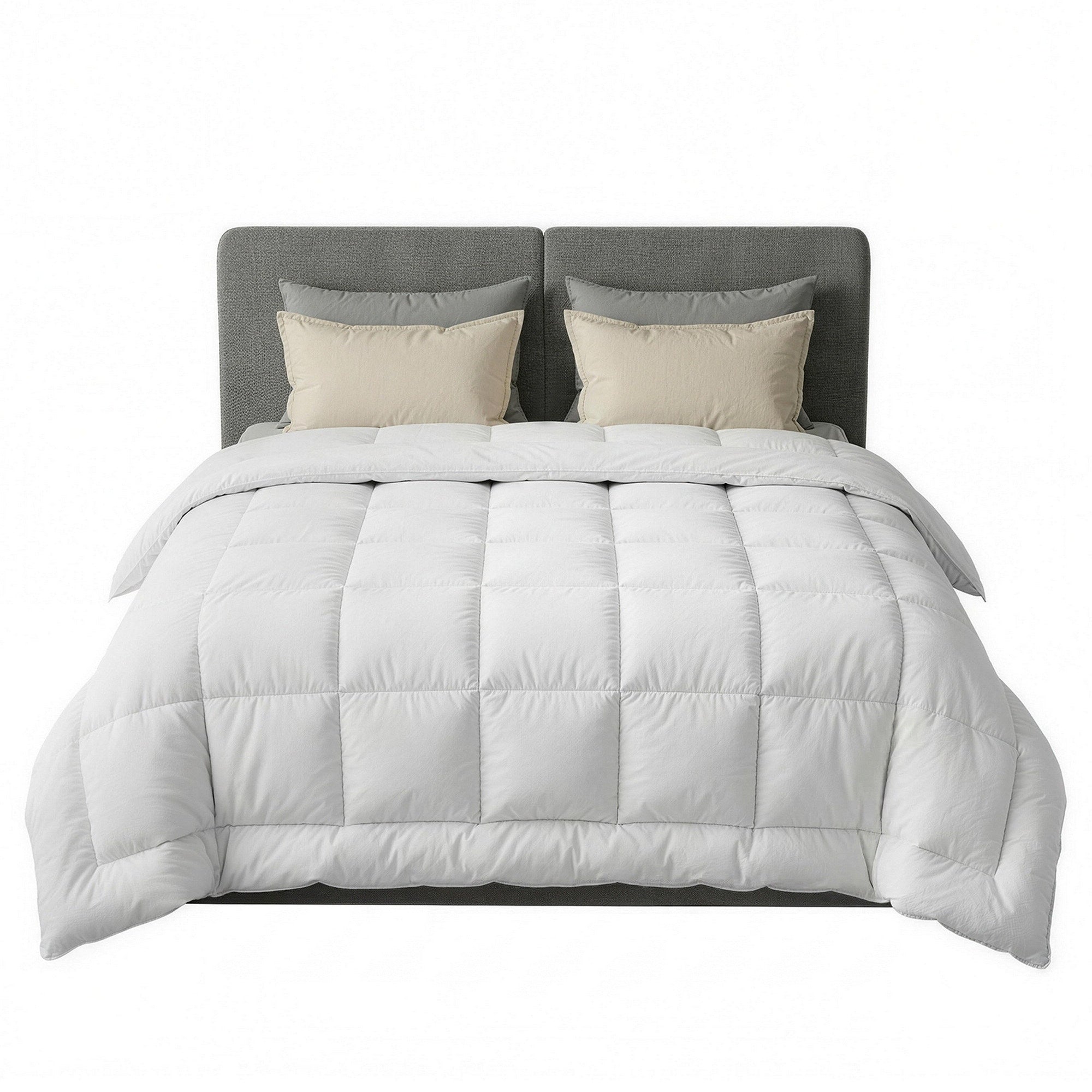 Giselle Bedding Wool Quilt 500GSM Thick King Winter Doona Baffle Box Construction 100% Wool Filling-Home &amp; Garden > Bedding > Quilts &amp; Duvets-PEROZ Accessories