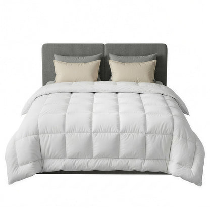 Giselle Bedding Wool Quilt 500GSM Thick Queen Winter Doona Baffle Box Construction 100% Wool Filling-Home &amp; Garden > Bedding > Quilts &amp; Duvets-PEROZ Accessories