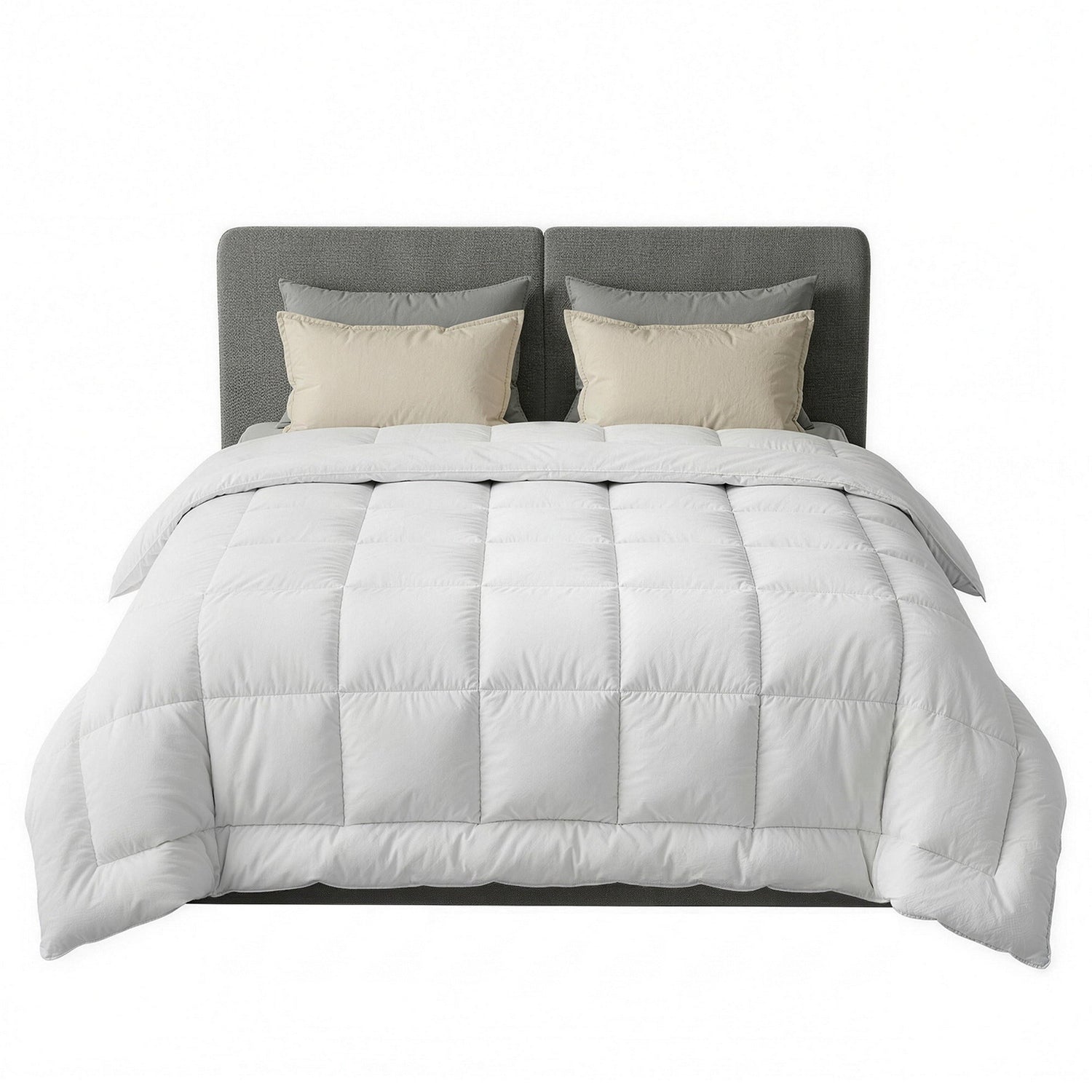 Giselle Bedding Wool Quilt 500GSM Thick Super King Winter Doona Baffle Box Construction 100% Wool Filling-Home &amp; Garden > Bedding > Quilts &amp; Duvets-PEROZ Accessories