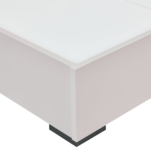 Queen Bed Frame Fabric Upholstery MDF LED Headboard in Champagne Colour-Furniture &gt; Bedroom &gt; Beds &amp; Bed Frames-PEROZ Accessories