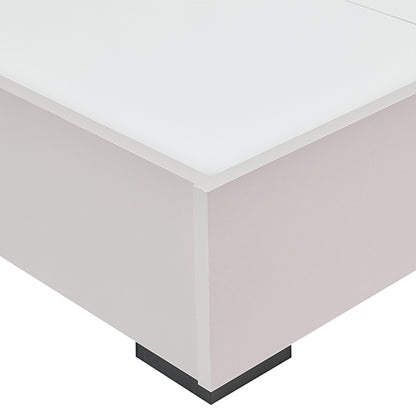 Queen Bed Frame Fabric Upholstery MDF LED Headboard in Champagne Colour-Furniture &gt; Bedroom &gt; Beds &amp; Bed Frames-PEROZ Accessories