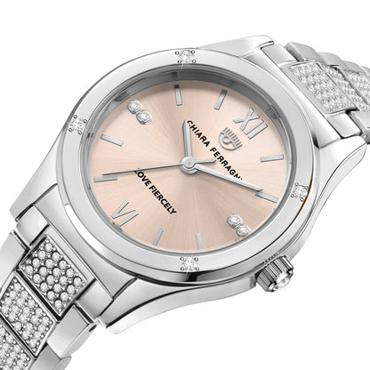 Chiara Ferragni Contamporary Silver Rose 32mm Watch-Watches-PEROZ Accessories
