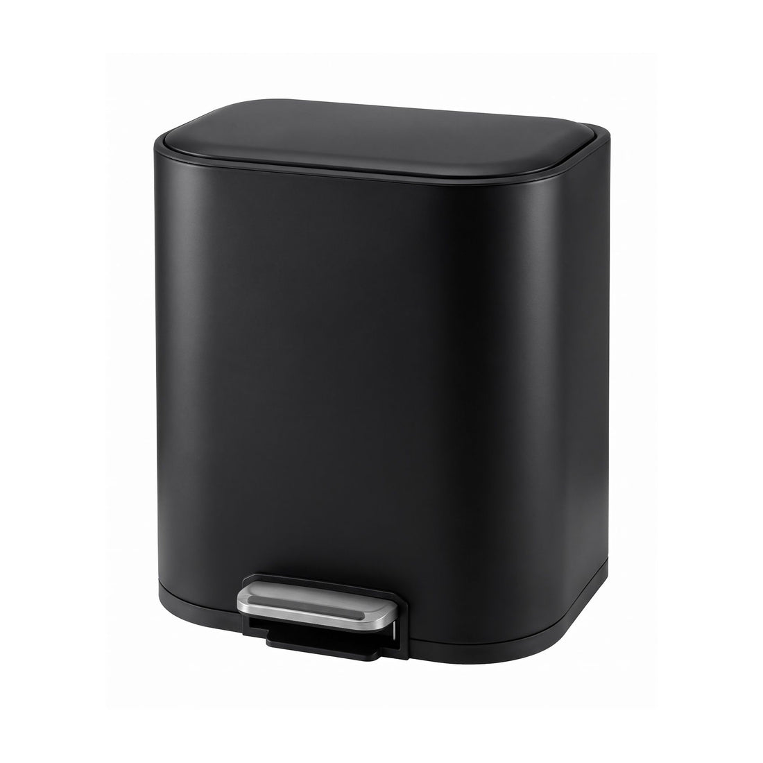 Cefito 20L Trash Bin Steel Pedal Bins Soft Close Kitchen Rubbish Waste Can Black-Home &amp; Garden > Kitchen Bins > Pedal Bins-PEROZ Accessories