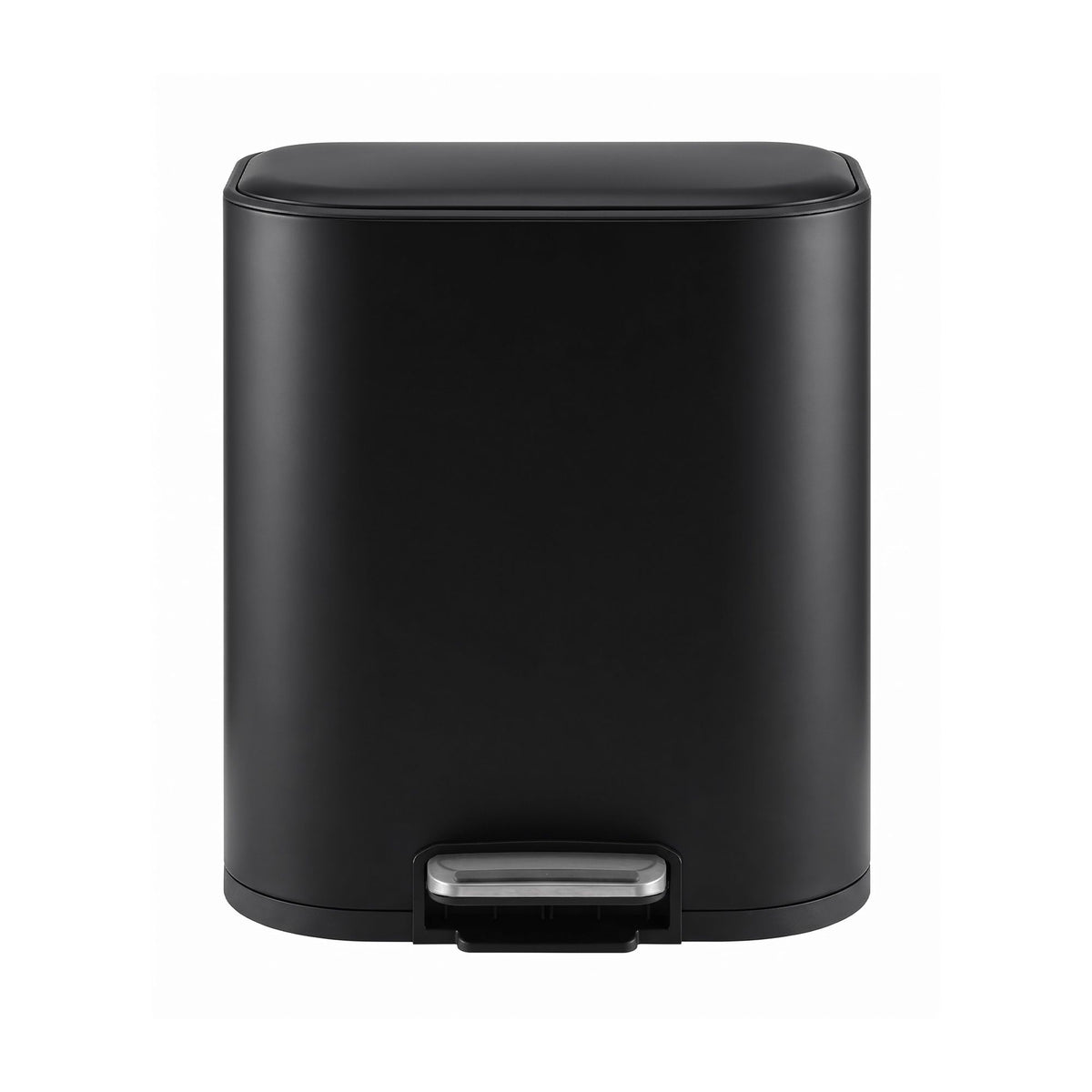 Cefito 20L Trash Bin Steel Pedal Bins Soft Close Kitchen Rubbish Waste Can Black-Home &amp; Garden > Kitchen Bins > Pedal Bins-PEROZ Accessories