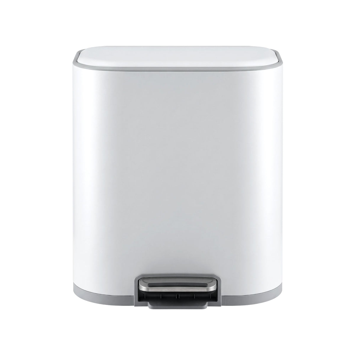 Cefito 20L Trash Bin Steel Pedal Bins Soft Close Kitchen Rubbish Waste Can White-Home &amp; Garden > Kitchen Bins > Pedal Bins-PEROZ Accessories