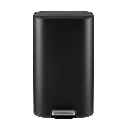 Cefito 30L Pedal Rubbish Bin Kitchen Trash Garbage Waste Can Soft Close Black-Home &amp; Garden > Kitchen Bins > Pedal Bins-PEROZ Accessories