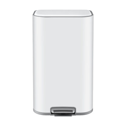 Cefito 30L Pedal Rubbish Bin Kitchen Trash Garbage Waste Can Soft Close White-Home &amp; Garden > Kitchen Bins > Pedal Bins-PEROZ Accessories
