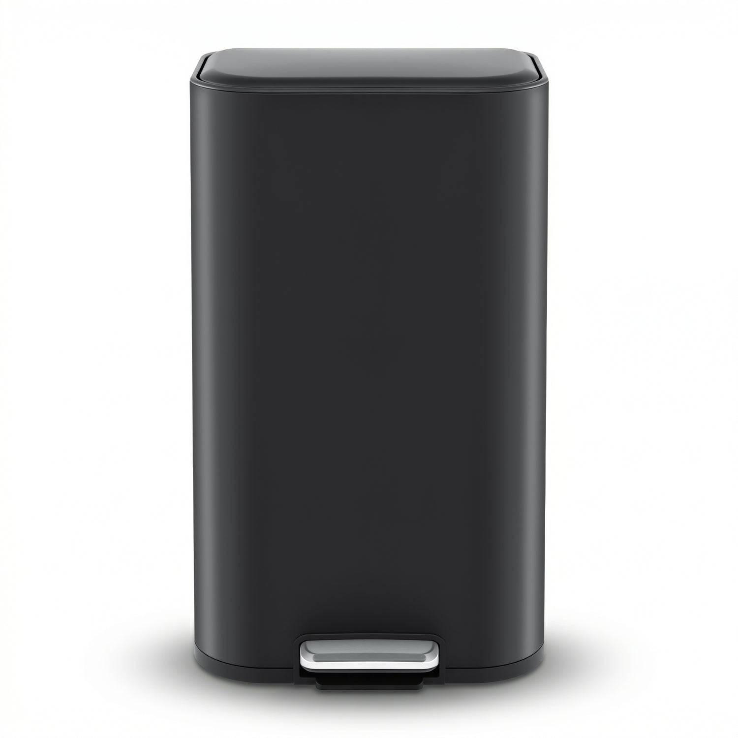 Cefito Kitchen Trash Can 40L Pedal Bins Rubbish Bin Steel with Soft Close Lid, Removable Inner Bucket, Rectangular Garbage Can Recycling Bin, Black-Home &amp; Garden > Kitchen Bins > Pedal Bins-PEROZ Accessories