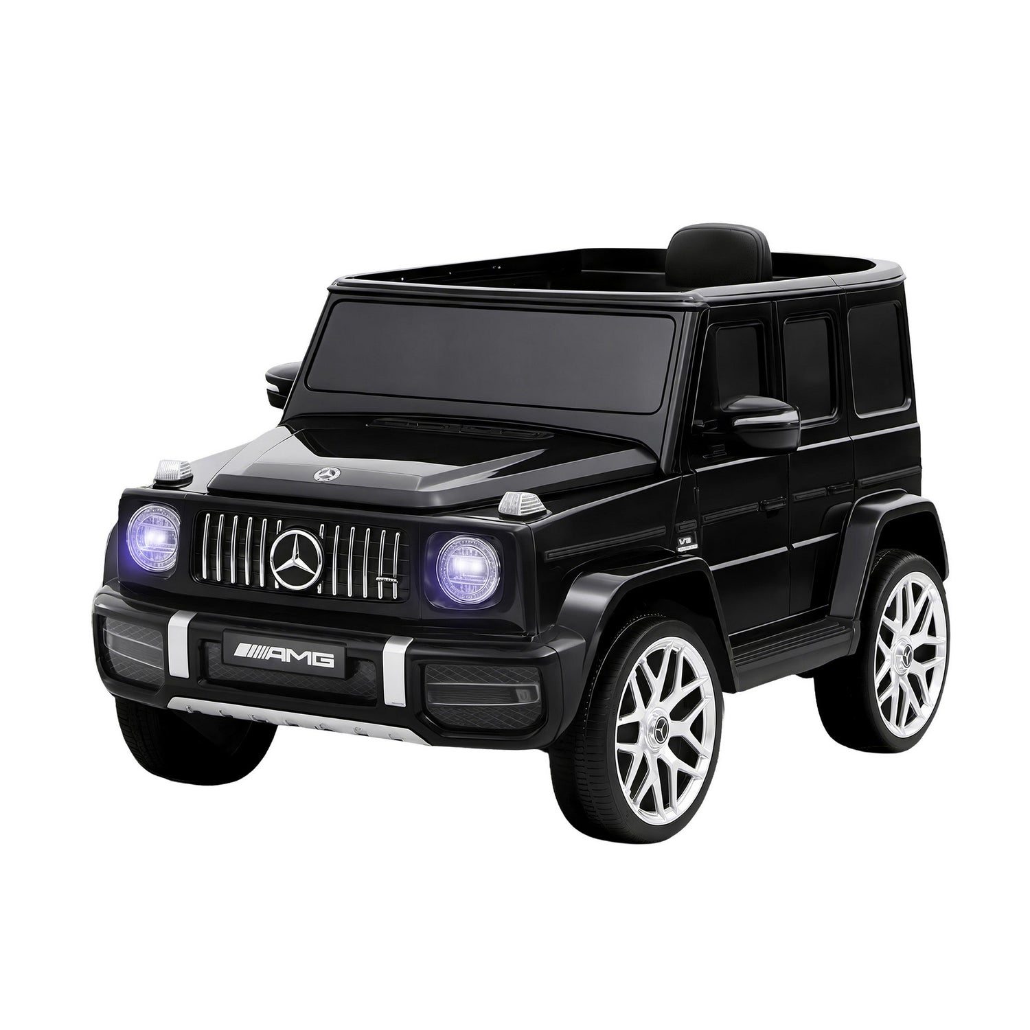 Kids Electric Ride On Car Mercedes-Benz Licensed AMG G63 Toy Cars 12V Black-Ride on Toys - Cars-PEROZ Accessories