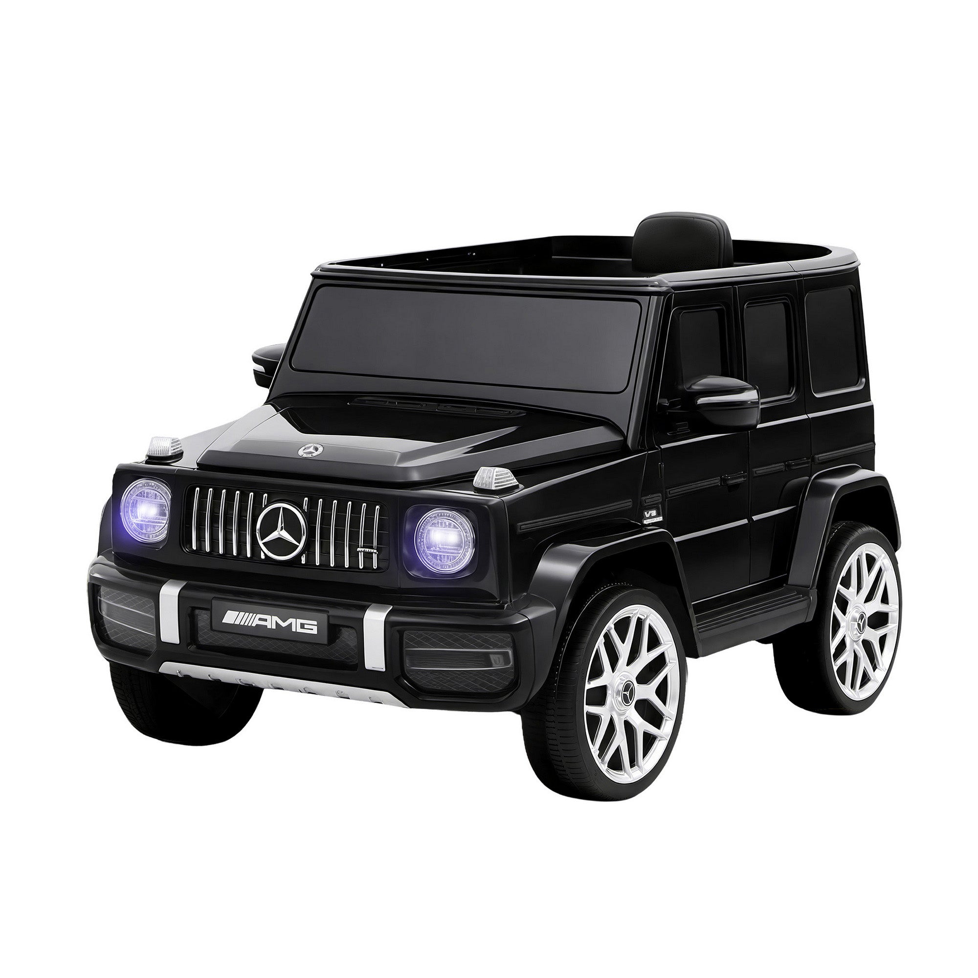 Kids Electric Ride On Car Mercedes-Benz Licensed AMG G63 Toy Cars 12V Black-Ride on Toys - Cars-PEROZ Accessories