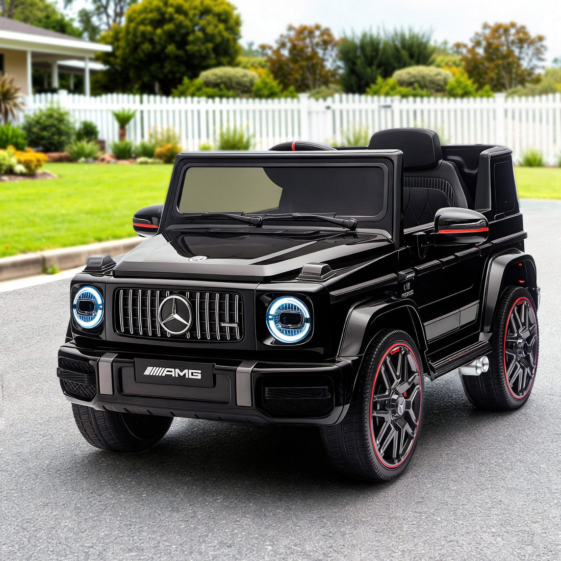Kids Electric Ride On Car G63 Toy Cars Remote Control Black-Baby &amp; Kids > Ride On Cars, Go-karts &amp; Bikes > Ride On Cars-PEROZ Accessories