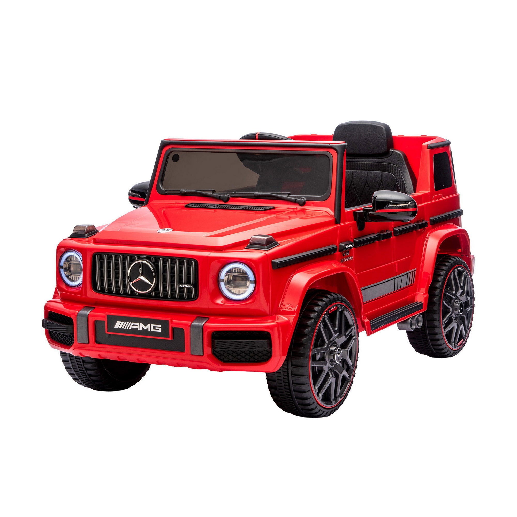 Kids Electric Ride On Car G63 Toy Cars Remote Control Red-Baby &amp; Kids > Ride On Cars, Go-karts &amp; Bikes > Ride On Cars-PEROZ Accessories