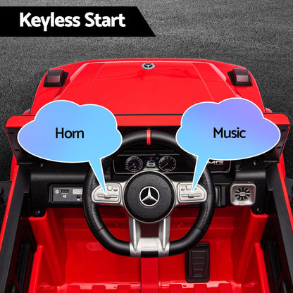 Kids Electric Ride On Car G63 Toy Cars Remote Control Red-Baby &amp; Kids > Ride On Cars, Go-karts &amp; Bikes > Ride On Cars-PEROZ Accessories